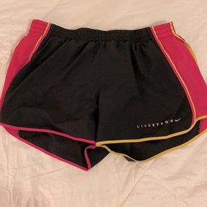 Women’s NIKE Livestrong shorts Size large